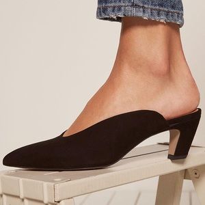 Intentionally Blank “Per” Shoe (Black Suede)